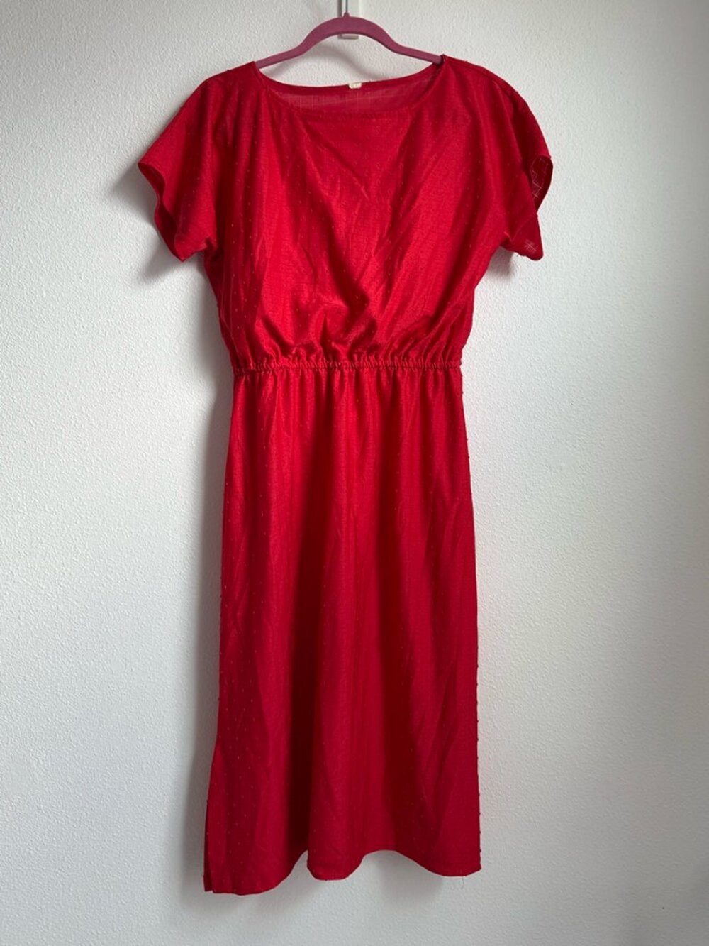 Vintage Textured Dress Small